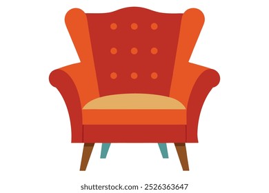 Accent chair creative vector design on a white background