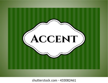 Accent colorful card