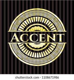  Accent gold badge