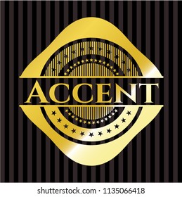Accent gold badge