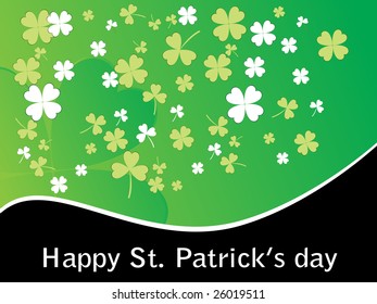  accent green shamrock blossom background