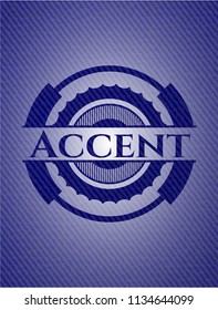 Accent with jean texture