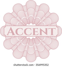 Accent linear rosette