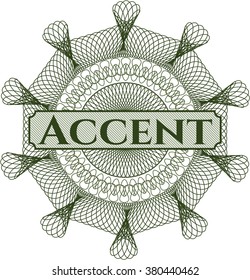 Accent money style rosette