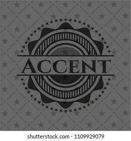  Accent retro style black emblem
