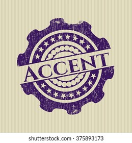 Accent rubber grunge seal