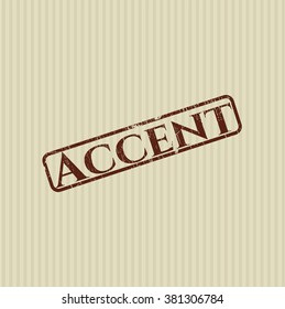 Accent rubber grunge texture stamp
