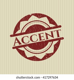 Accent rubber grunge texture stamp