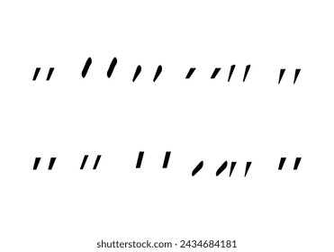 Accents black icon sheet of different shapes.