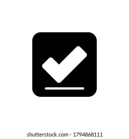accept and approve icon. application icon. perfect for logo, website, application, presentation and more product. icon design solid style