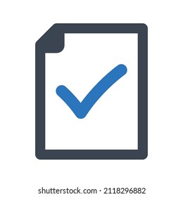 Check icon.file akzeptieren (Vektorgrafik)
