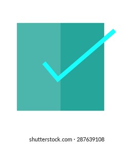 Accept, check, check mark, checklist icon vector image. Can also be used for education, academics and science. Suitable for use on web apps, mobile apps and print media.