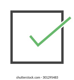 Accept, check, check mark, checklist icon vector image. Can also be used for education, academics and science. Suitable for use on web apps, mobile apps, and print media.