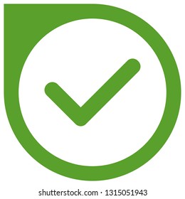 Accept circle pointer logo