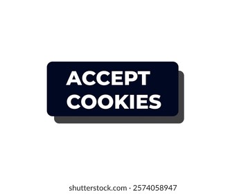 Accept cookies , clock, button, Application, Button, Background, vector, banner template, website, design,

