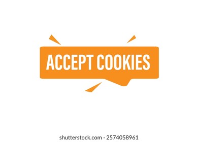 Accept cookies , clock, button, Application, Button, Background, vector, banner template, website, design,
