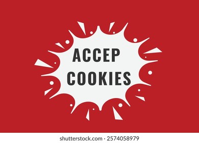 Accept cookies , clock, button, Application, Button, Background, vector, banner template, website, design,
