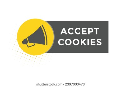 accept cookies  vectors, sign, level bubble speech accept cookies
