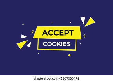 accept cookies  vectors, sign, level bubble speech accept cookies
