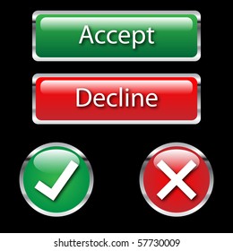 Accept And Decline Buttons