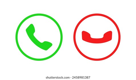 Aceptar Rechazar Iconos Redondos Rojos Verdes