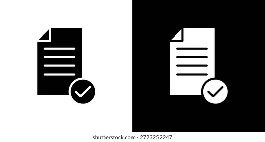 Acepte la colección de diseños de doodle gráfico de icono de documento