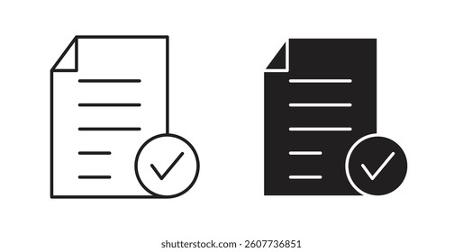 Accept document icons vectors graphic designs