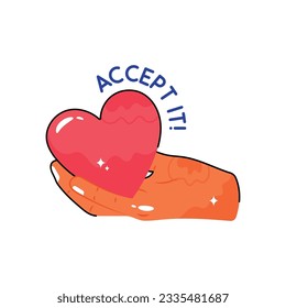 Accept it doodle vector outline icon. EPS 10 file