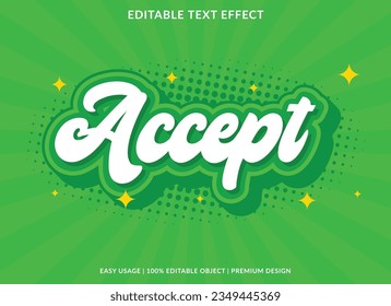 accept editable text effect template use for font style logo