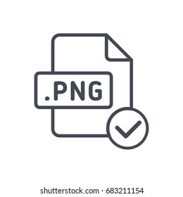 Accept file format line vector png