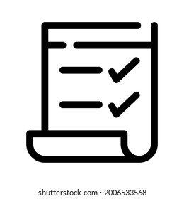 aceptar iconos o logotipo símbolo de signo aislado ilustración vectorial - iconos vectoriales de estilo negro de alta calidad
