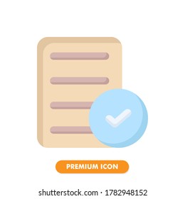 aceptar el paquete de iconos aislado en fondo blanco. para el diseño de su sitio web, logotipo, aplicación, interfaz de usuario. Ilustración gráfica vectorial y trazo editable. EPS 10.