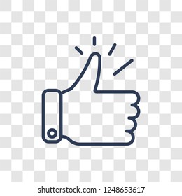 Accept icon. Trendy linear Accept logo concept on transparent background from Startup Strategy and Success collection