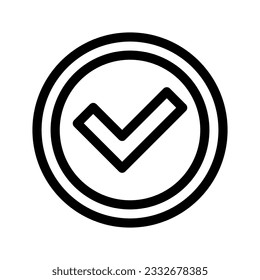 Accept Icon Vector Symbol Design Illustration