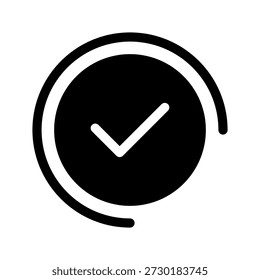 Symboldesign-Illustration für Vektorsymbol akzeptieren