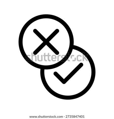 Accept Icon Vector Symbol Design Illustration
