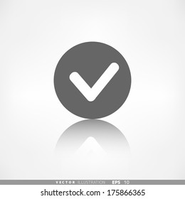 Accept icon. Yes, ok symbol.