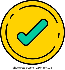 Accept Line vector Icon Design