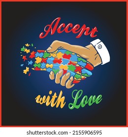 accept with love a nice poster