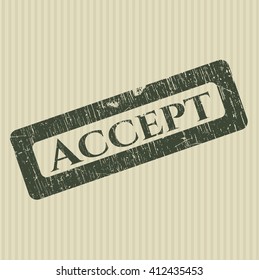 Accept rubber grunge texture seal