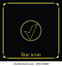 Accept sign icon. 