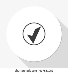 Accept sign icon. 