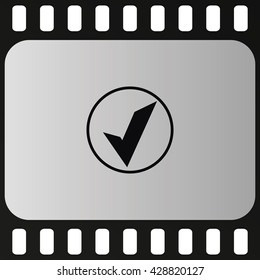 Accept sign icon. 