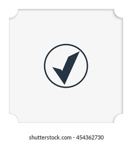 Accept sign icon. 