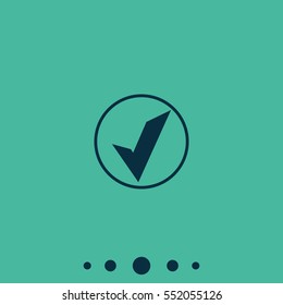 Accept sign icon. 