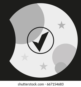 Accept sign icon. 
