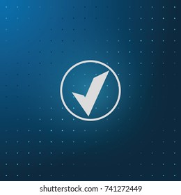 Accept sign icon. 