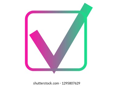 Accept tick icon logo 