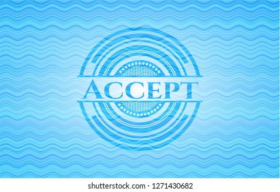 Accept water wave badge.