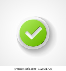 Accept web icon on white background